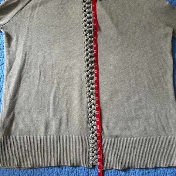 All Saints Oversized Beige Tunic – Open Braided Detail – Size M/L - Picture 3 of 9